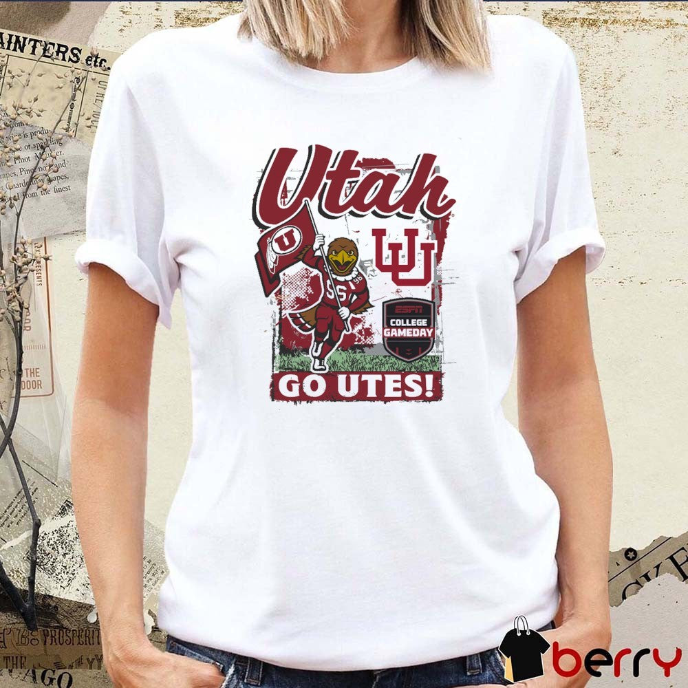Utah Utes 2025 ESPN College GameDay Go Utes Mascot t-shirt