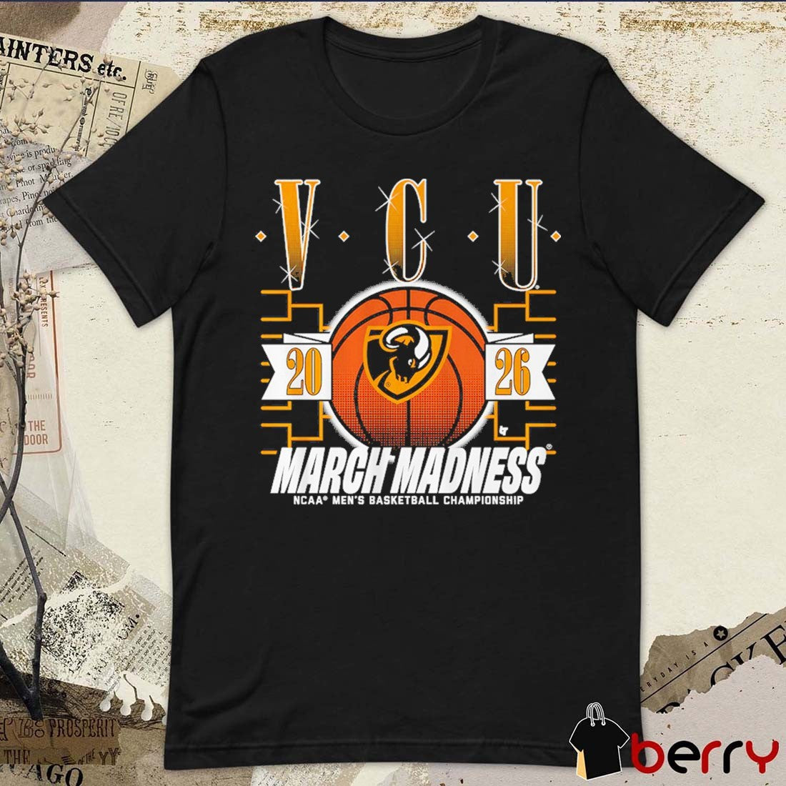 VCU Rams MBB 2026 NCAA Men’s Basketball Championship March Madness t-shirt