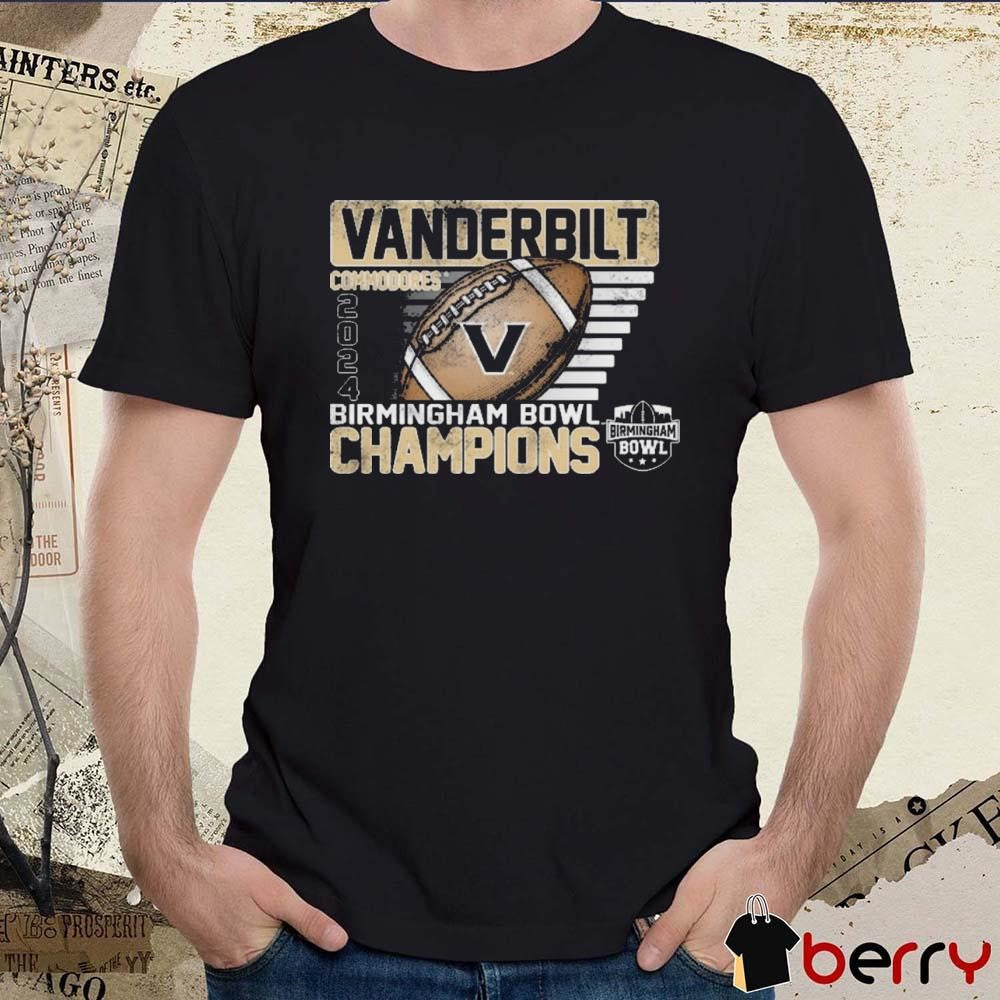 Vanderbilt Commodores 2024 Birmingham Bowl Champions NCAA Vintage t-shirt