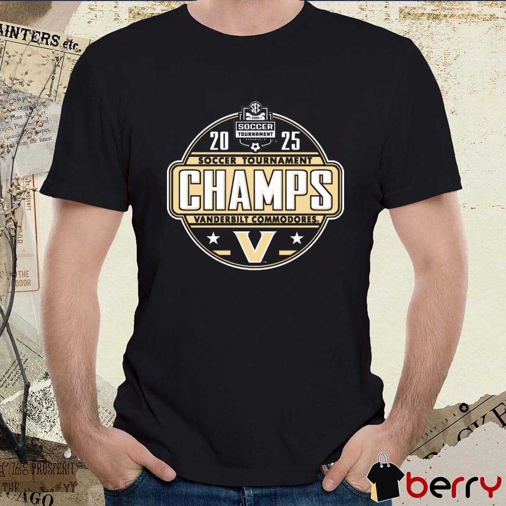 Vanderbilt Commodores 2025 NCAA SEC Women’s Soccer Tournament Champions Locker Room t-shirt