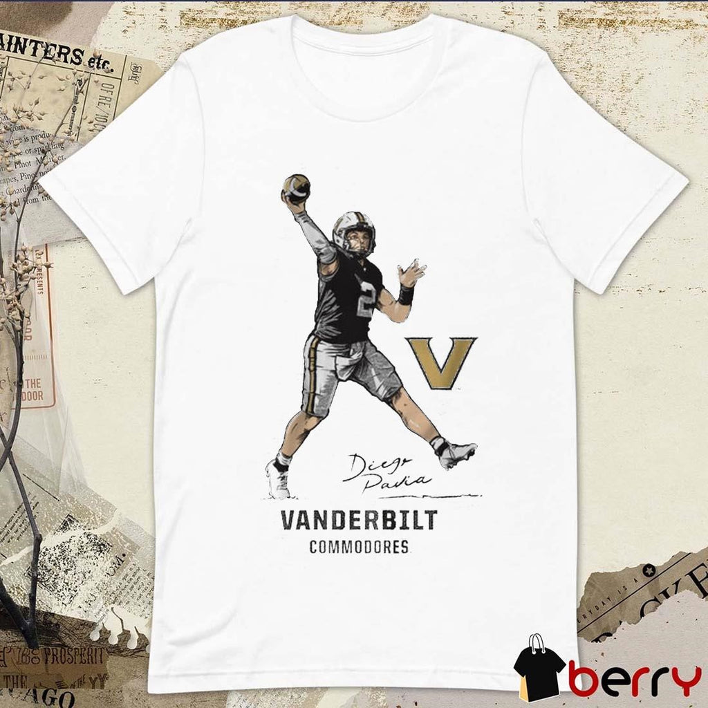 Vanderbilt Commodores Football Diego Pavia Superstar Pose Signature t-shirt