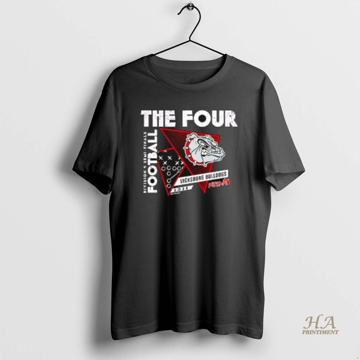 Official Vicksburg Bulldogs The Four 2025 Mhsaa Football D4 Semi Finals T-Shirts, Hoodie, Sweatshirt | InkNestWear.com