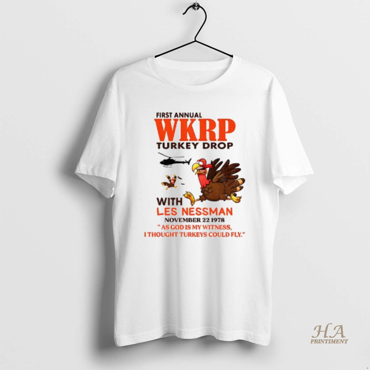 Official Vintage Wkrp Turkey Drop First Annual With Less Nessman T-Shirts, Hoodie, Sweatshirt | InkNestWear.com