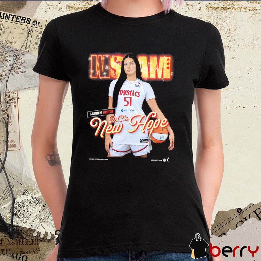 WSLAM Cover – Lauren Betts DC’s New Hope Washington Mystics t-shirt