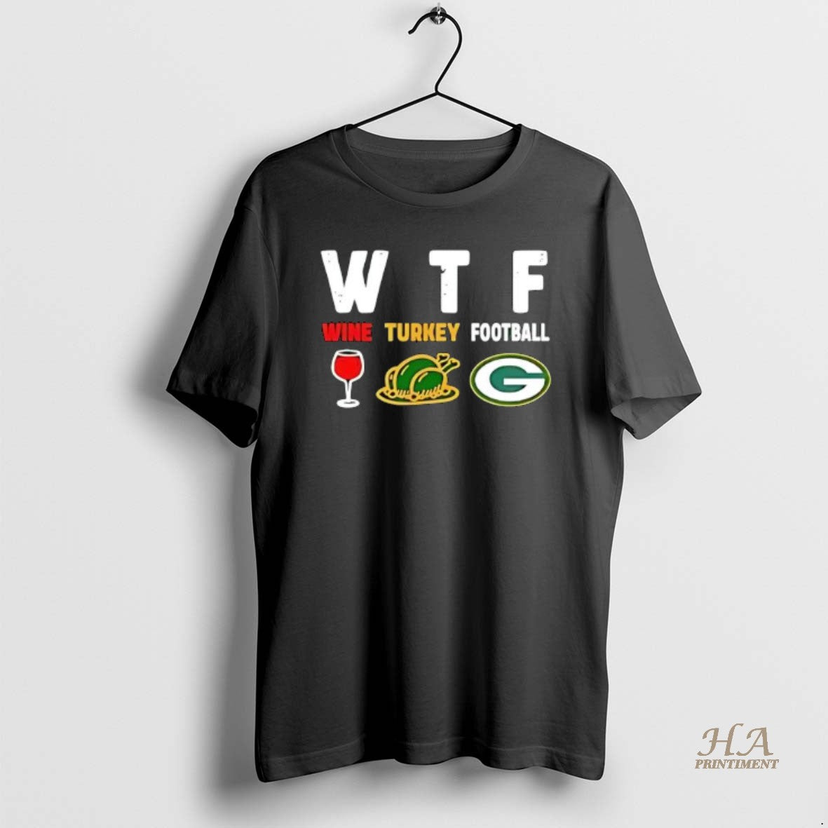Official Wtf Wine Turkey Green Bay Packers Football T-Shirts, Hoodie, Sweatshirt | InkNestWear.com