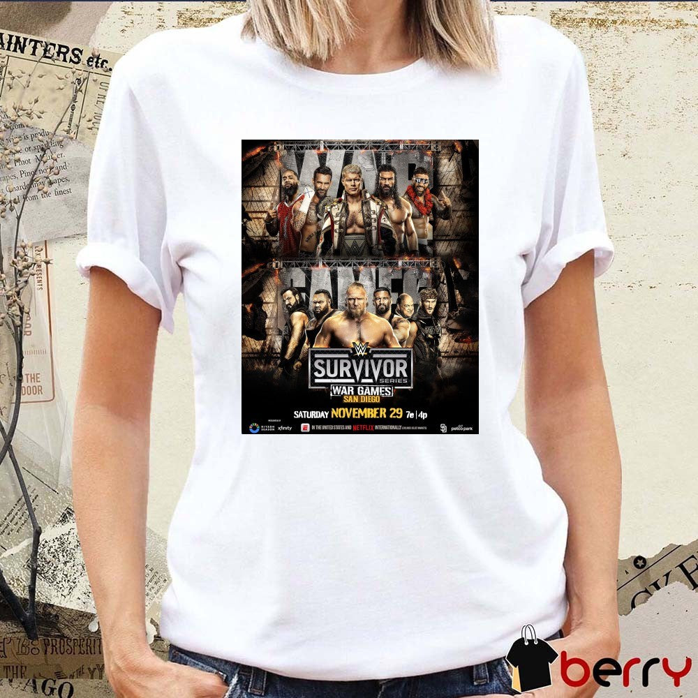 WWE Survivor Series WarGames Big Five November 29, at Petco Park in San Diego Poster t-shirt