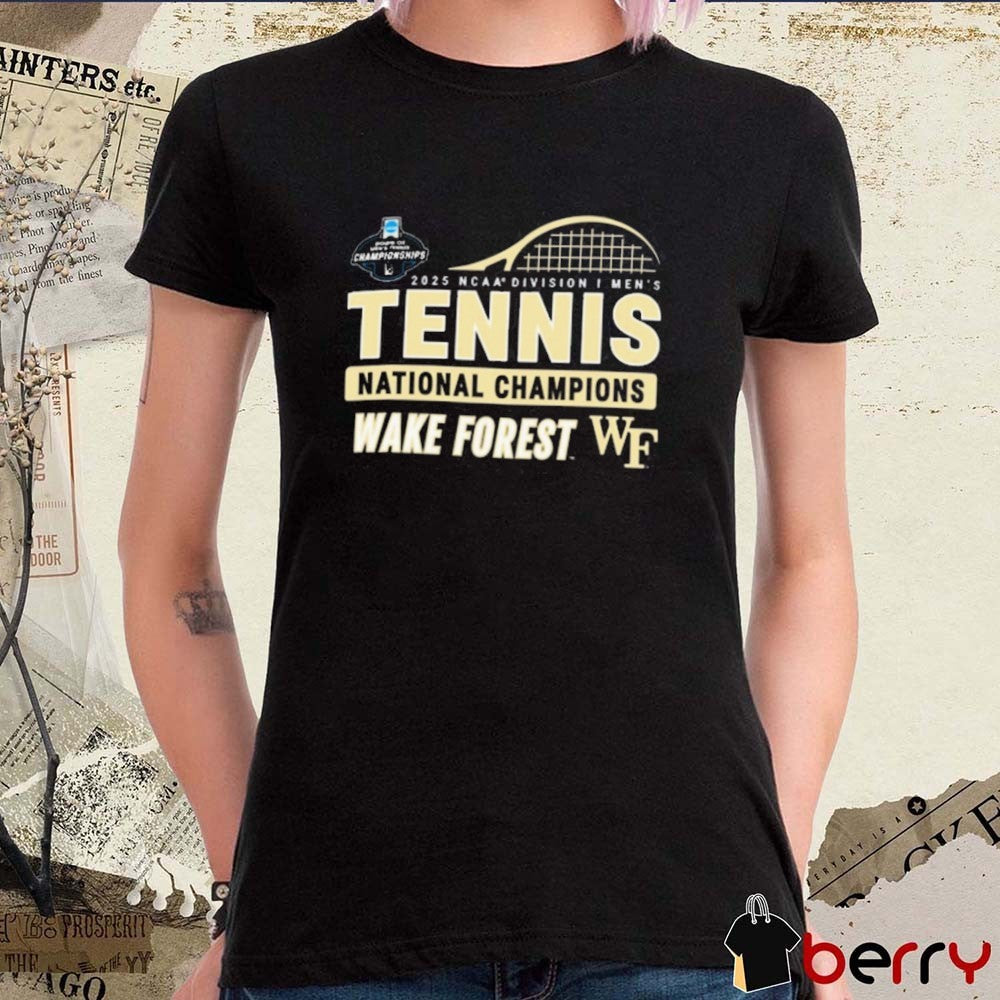 Wake Forest Demon Deacons NCAA Division I Men’s Tennis National Champions 2025 t-shirt