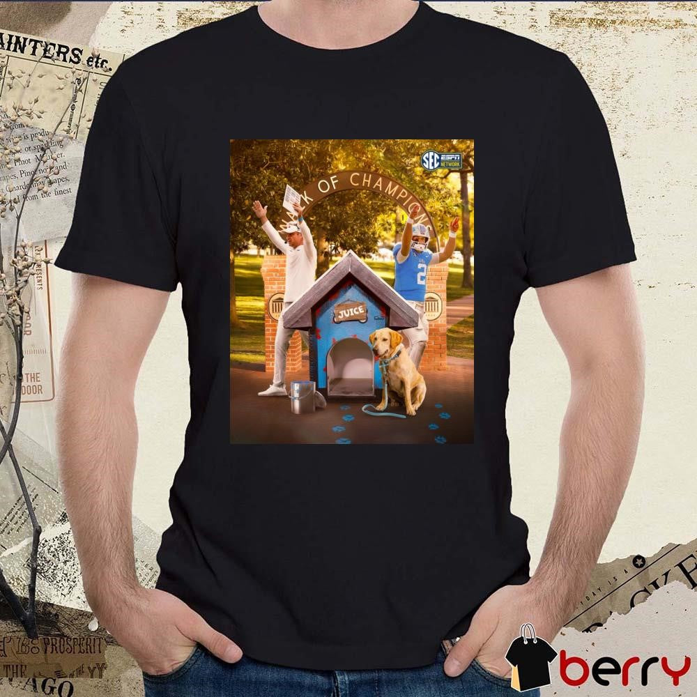 Walk Of Champions No. 16 Ole Miss Dominates No. 3 Georgia In Oxford Poster t-shirt