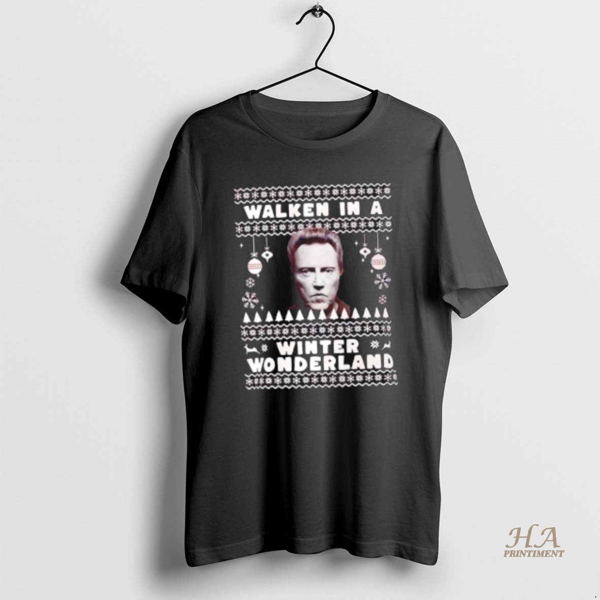 Official Walken In A Winter Wonderland Xmas Christmas T-Shirts, Hoodie, Sweatshirt | InkNestWear.com