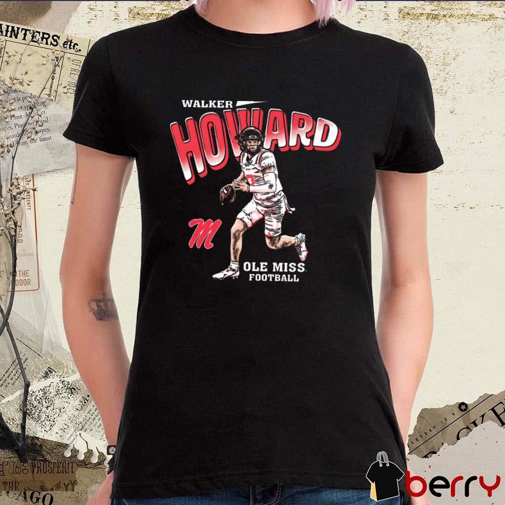 Walker Howard Illustrated Ole Miss Football Painting t-shirt