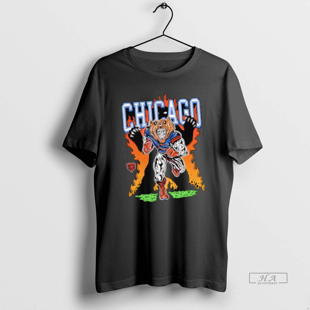 Official Warren Lotas X Rushing Chicago Bear Skeleton T-Shirts, Hoodie, Sweatshirt | InkNestWear.com