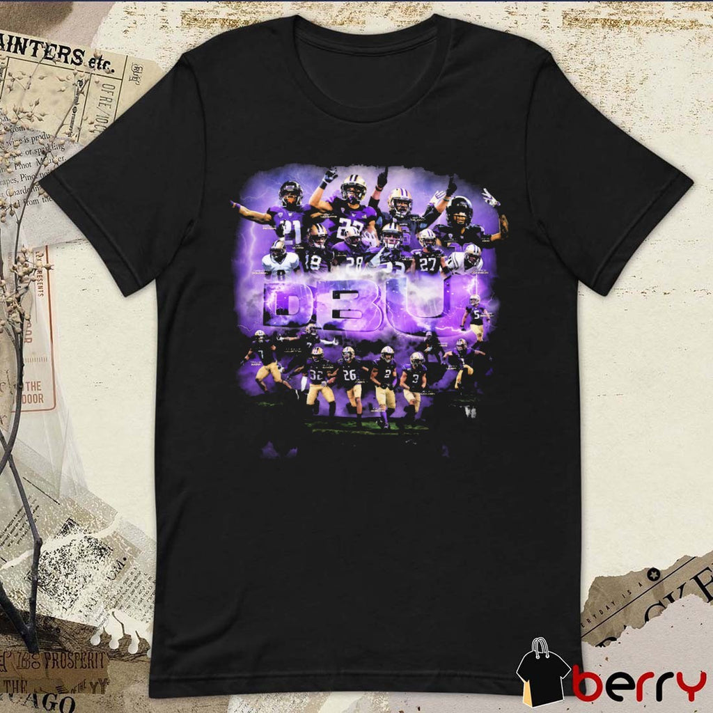 Washington Huskies NCAA Football DBU Say Who Project Players Painting t-shirt