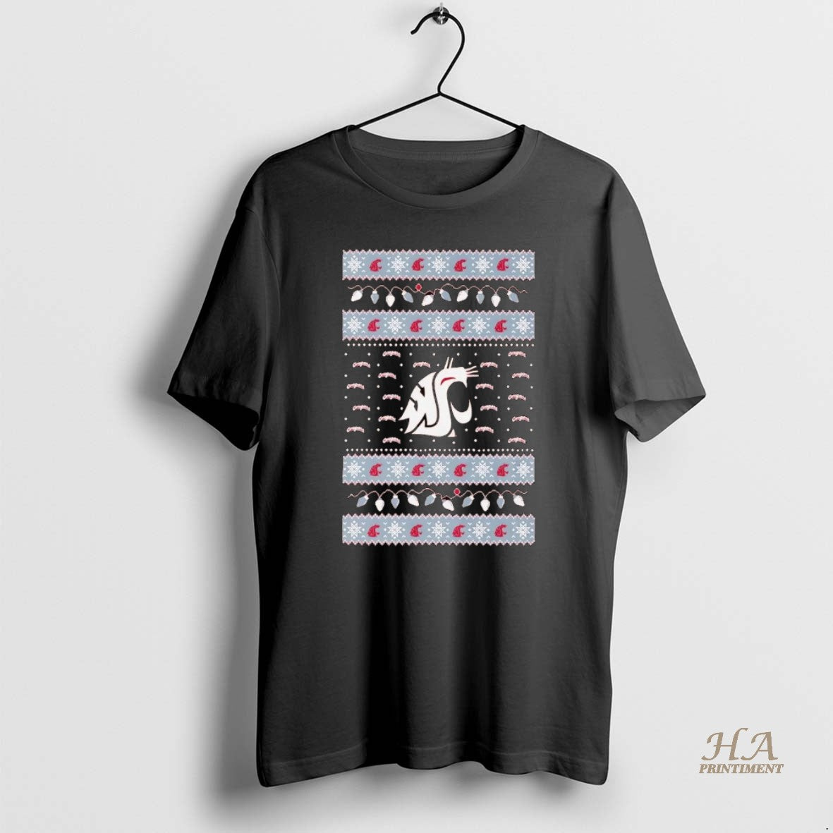 Official Washington State Cougars Ugly Christmas Light T-Shirts, Hoodie, Sweatshirt | InkNestWear.com