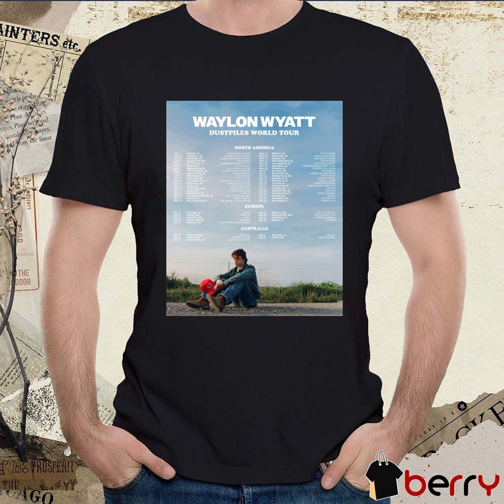 Waylon Wyatt Dustpiles World Tour North America, Europe And Australia 2026 Poster t-shirt
