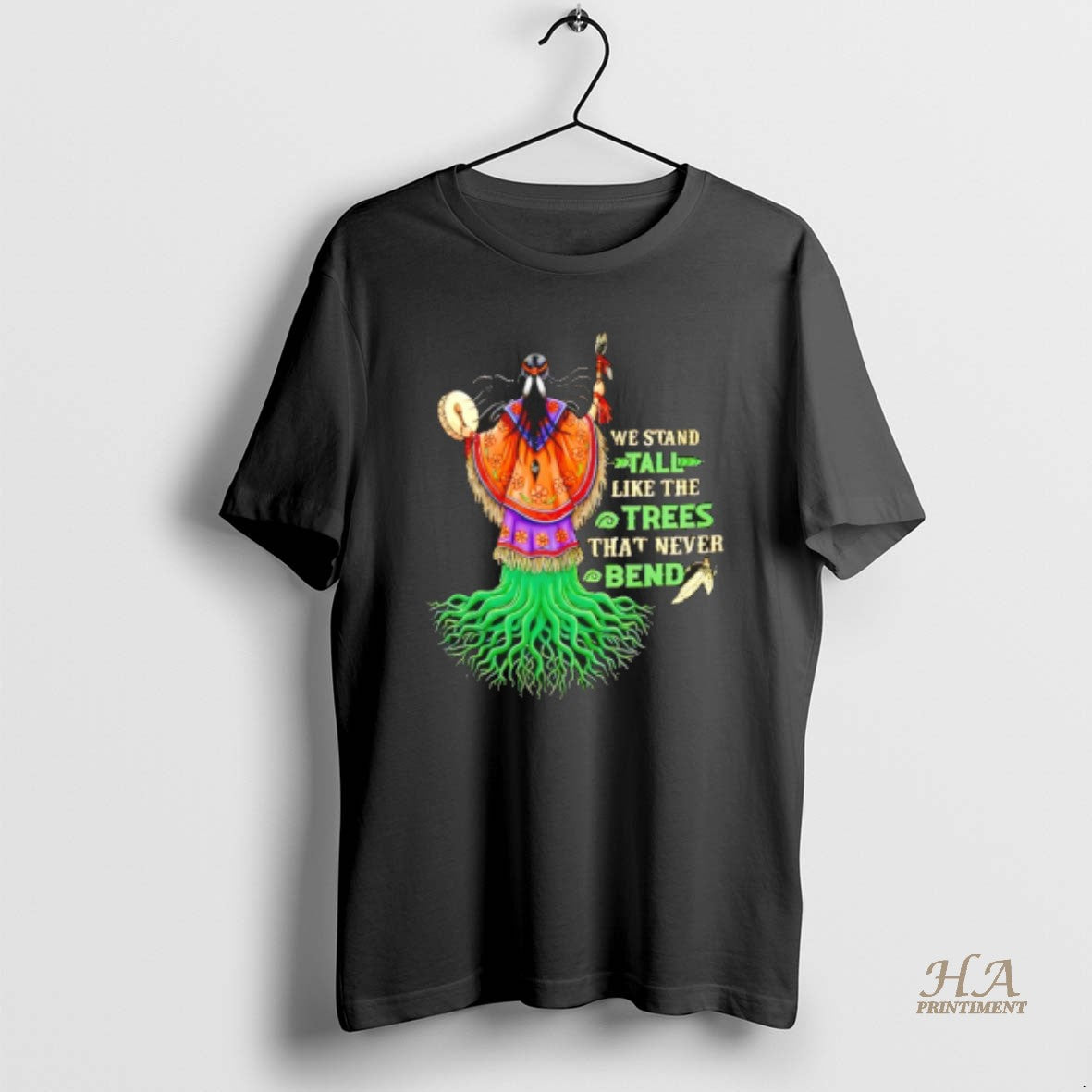 Official We Stand Tal Like The Trees That Never Bend Native American T-Shirts, Hoodie, Sweatshirt | InkNestWear.com