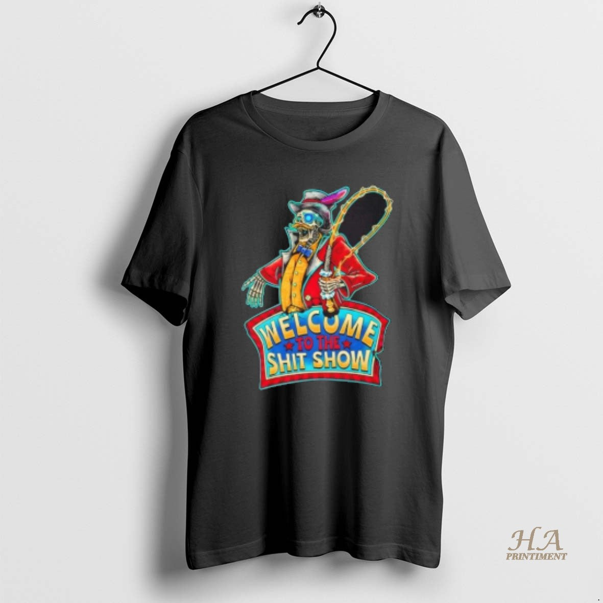 Official Welcome To The Shit Show Skeleton Ringmaster T-Shirts, Hoodie, Sweatshirt | InkNestWear.com