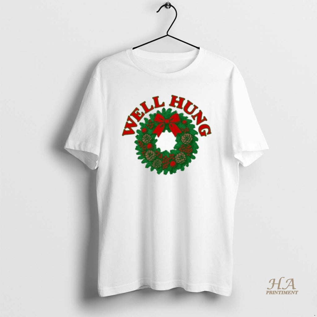 Official Well Hung Holiday Merry Christmas T-Shirts, Hoodie, Sweatshirt | InkNestWear.com