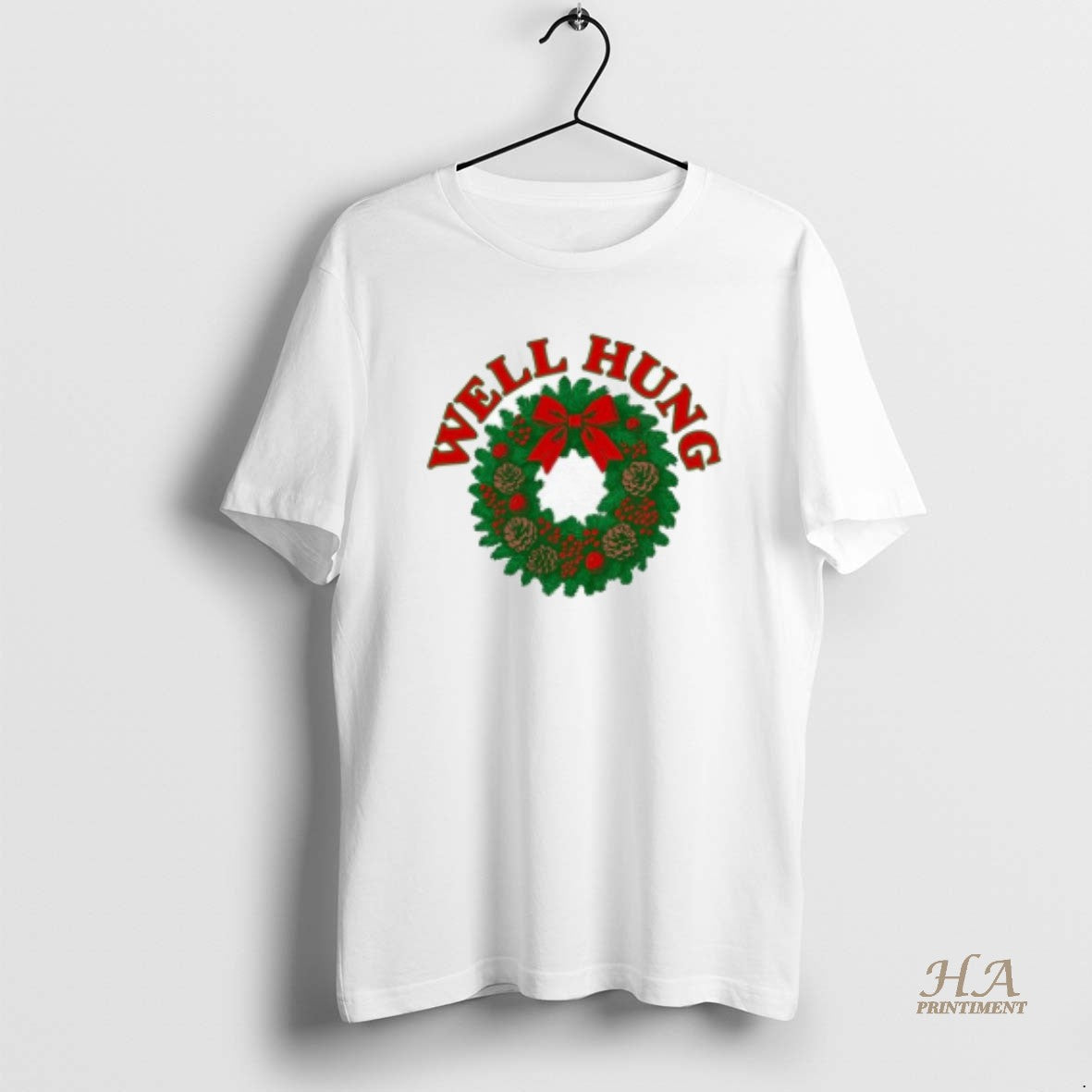 Official Well Hung Green Pine Boughs Christmas Graphic T-Shirts, Hoodie, Sweatshirt | InkNestWear.com