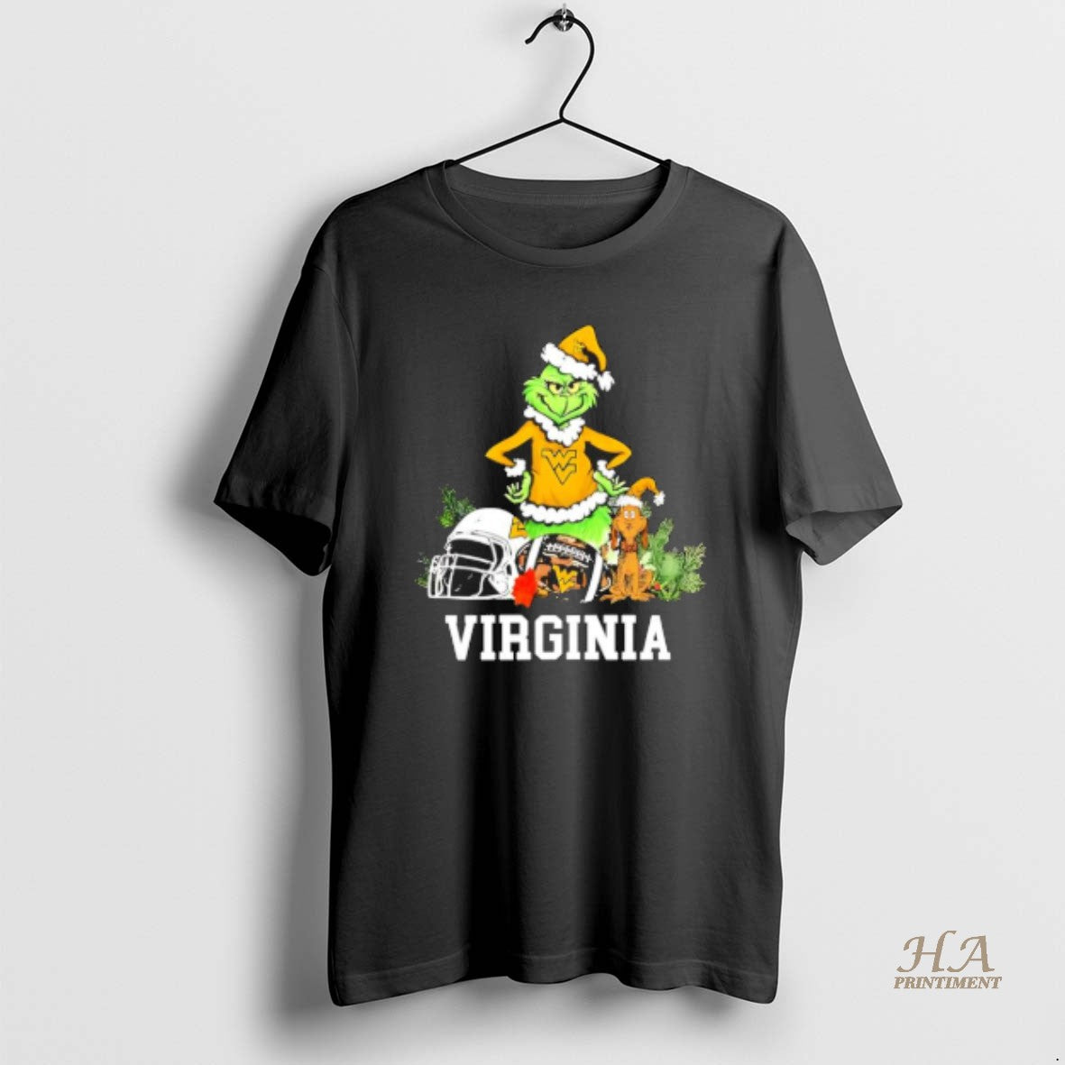 Official West Virginia The Grinch And Max Helmet Christmas 2025 T-Shirts, Hoodie, Sweatshirt | InkNestWear.com