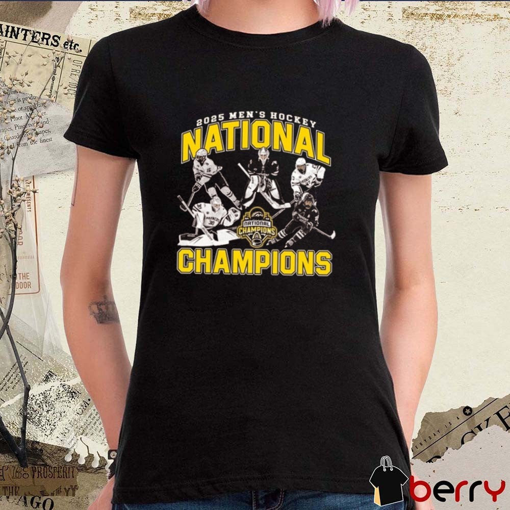 Western Michigan Broncos 2025 NCAA National Men’s Hockey Champions Players Graphic t-shirt