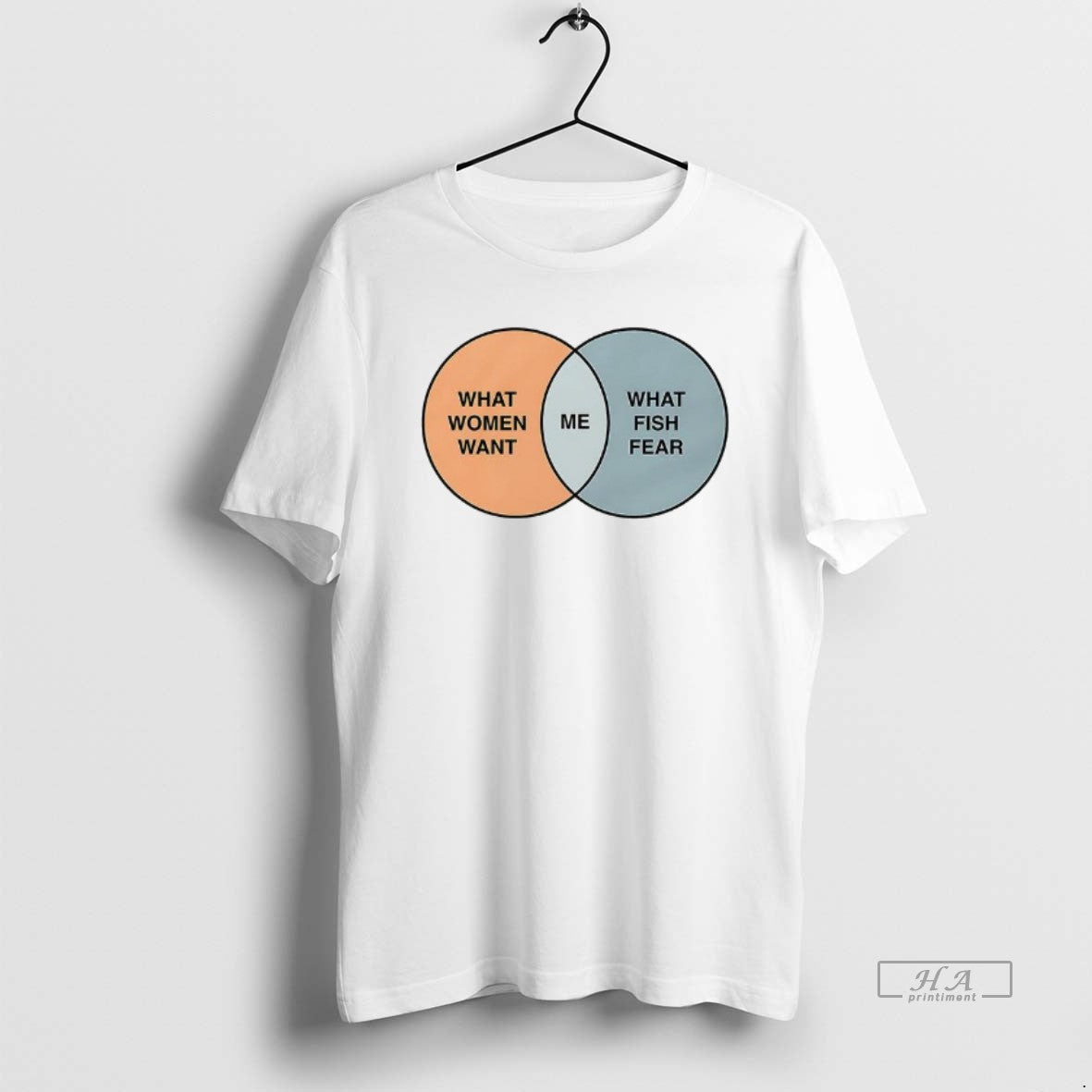 Official What Women Want Me What Fish Fear Me Venn Diagram