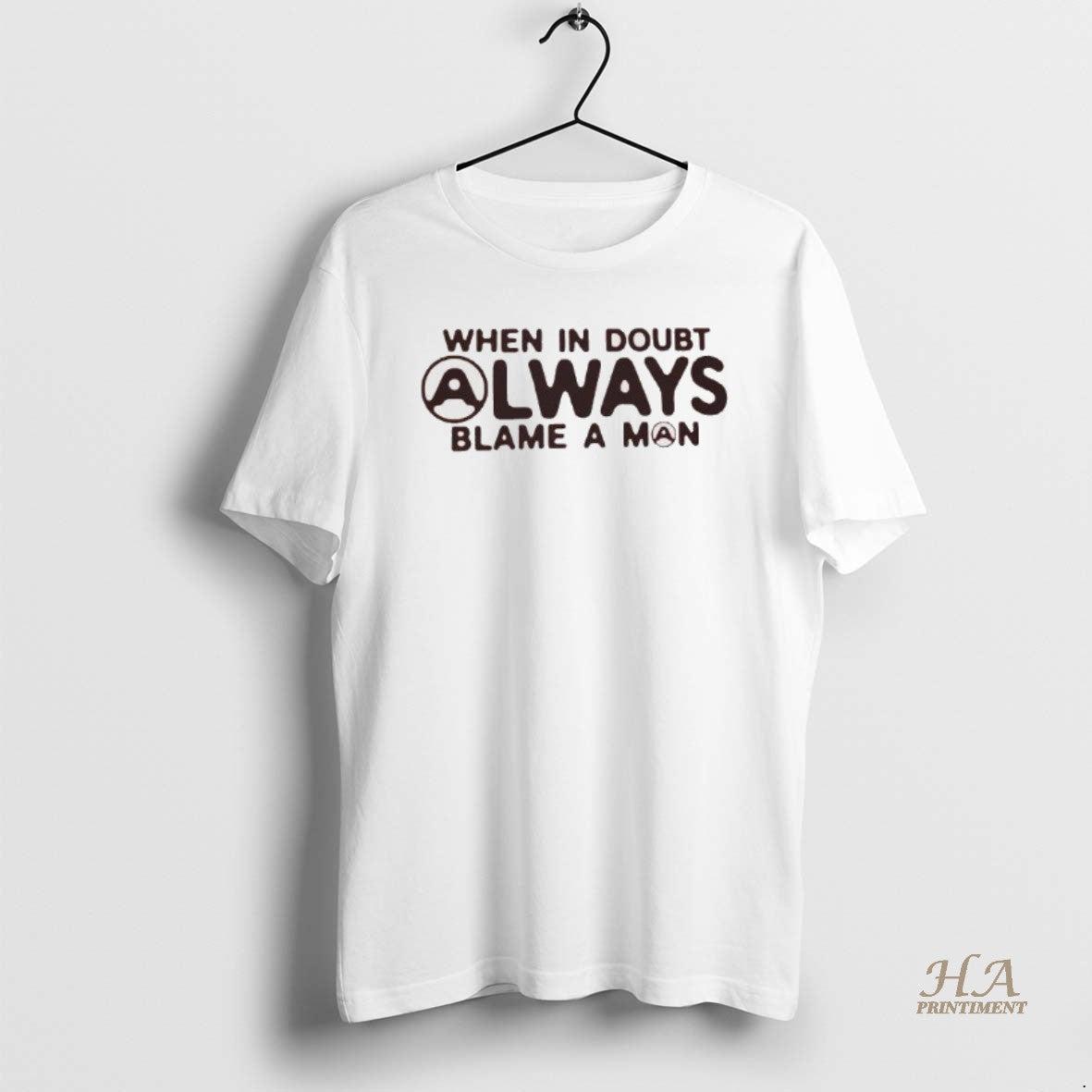 Official When In Doubt Always Blame A Man T-Shirts, Hoodie, Sweatshirt | InkNestWear.com