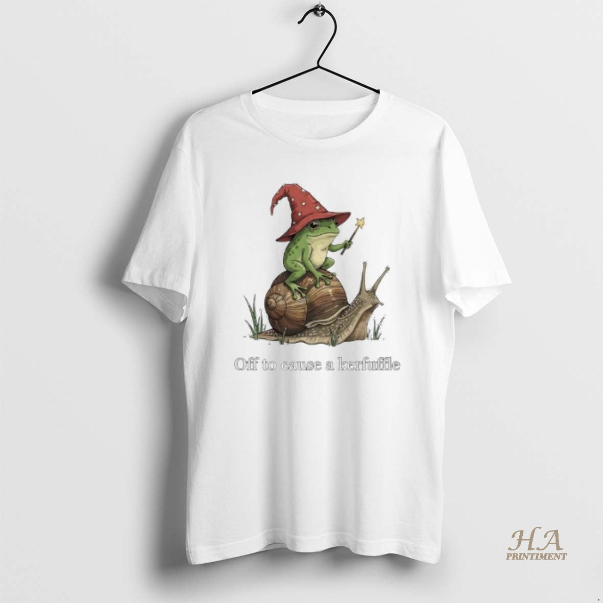Official Whimsical Wizard Frog Off To Cause A Kerfuffle T-Shirts, Hoodie, Sweatshirt | InkNestWear.com