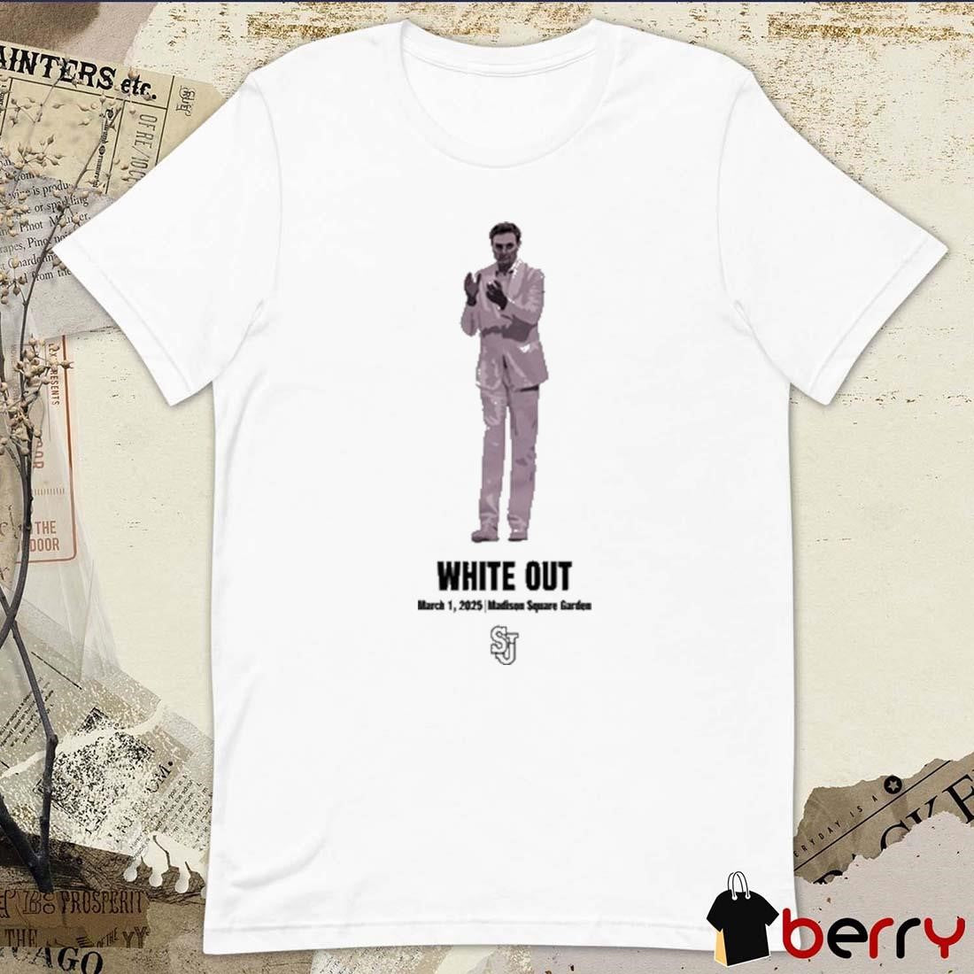 White Out March 1 2025 Madison Square Garden Painting t-shirt