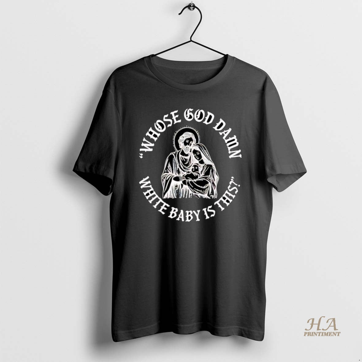 Official Whose God Damn White Baby Infant Jesus Christmas T-Shirts, Hoodie, Sweatshirt | InkNestWear.com