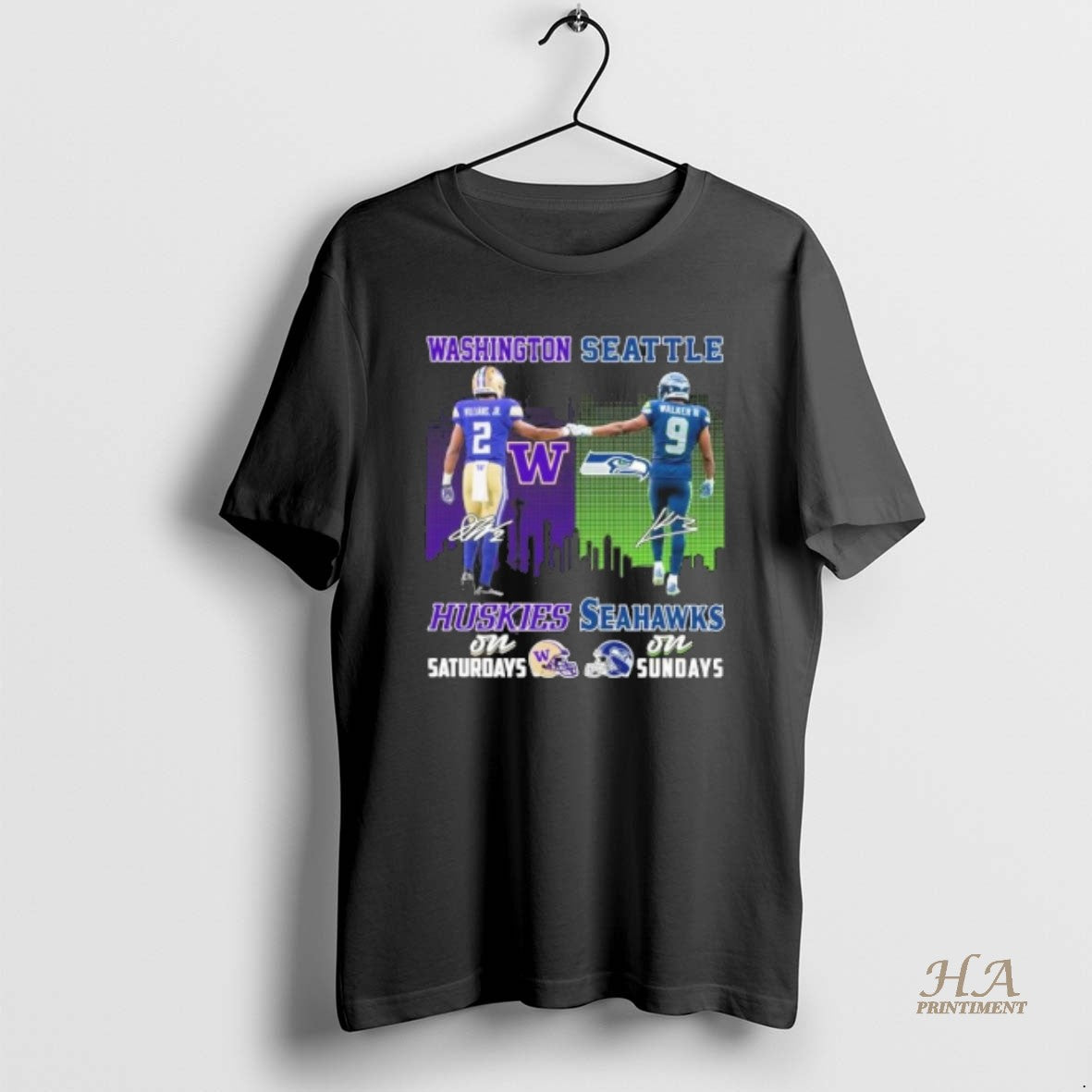 Official Williams Jr Huskies On Saturdays And Walker Iii Seahawks On Sundays T-Shirts, Hoodie, Sweatshirt | InkNestWear.com