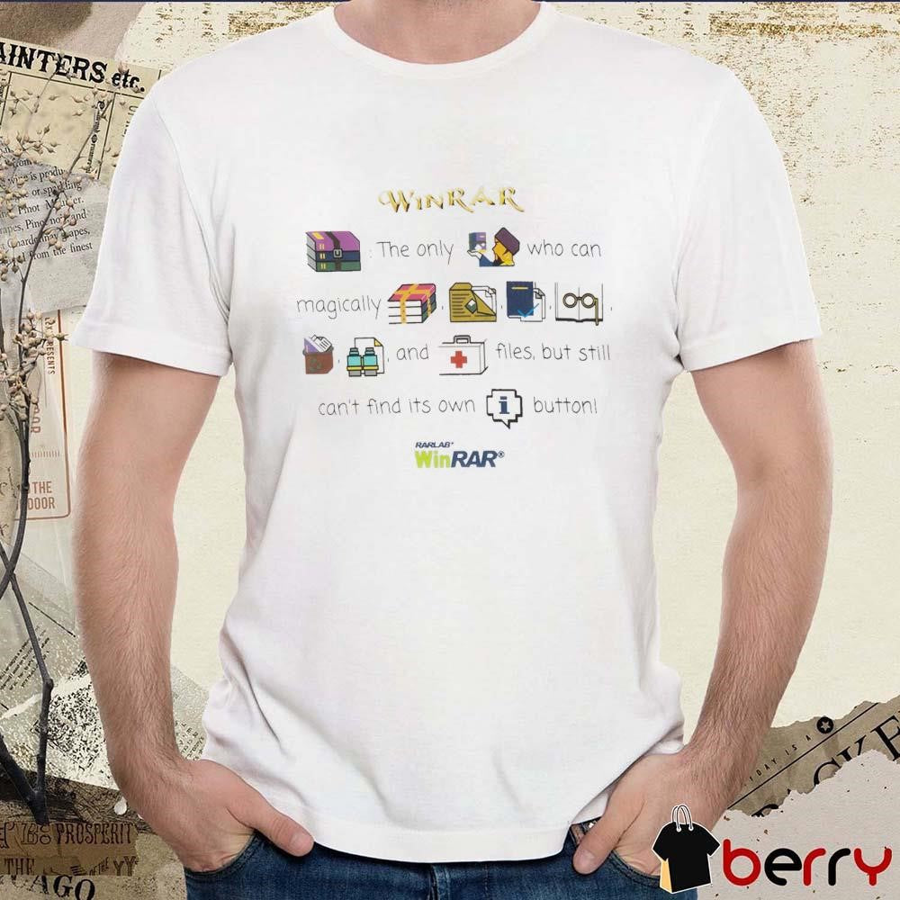 Winrar Graphic Rebus The Only Who Can Magically And Files t-shirt