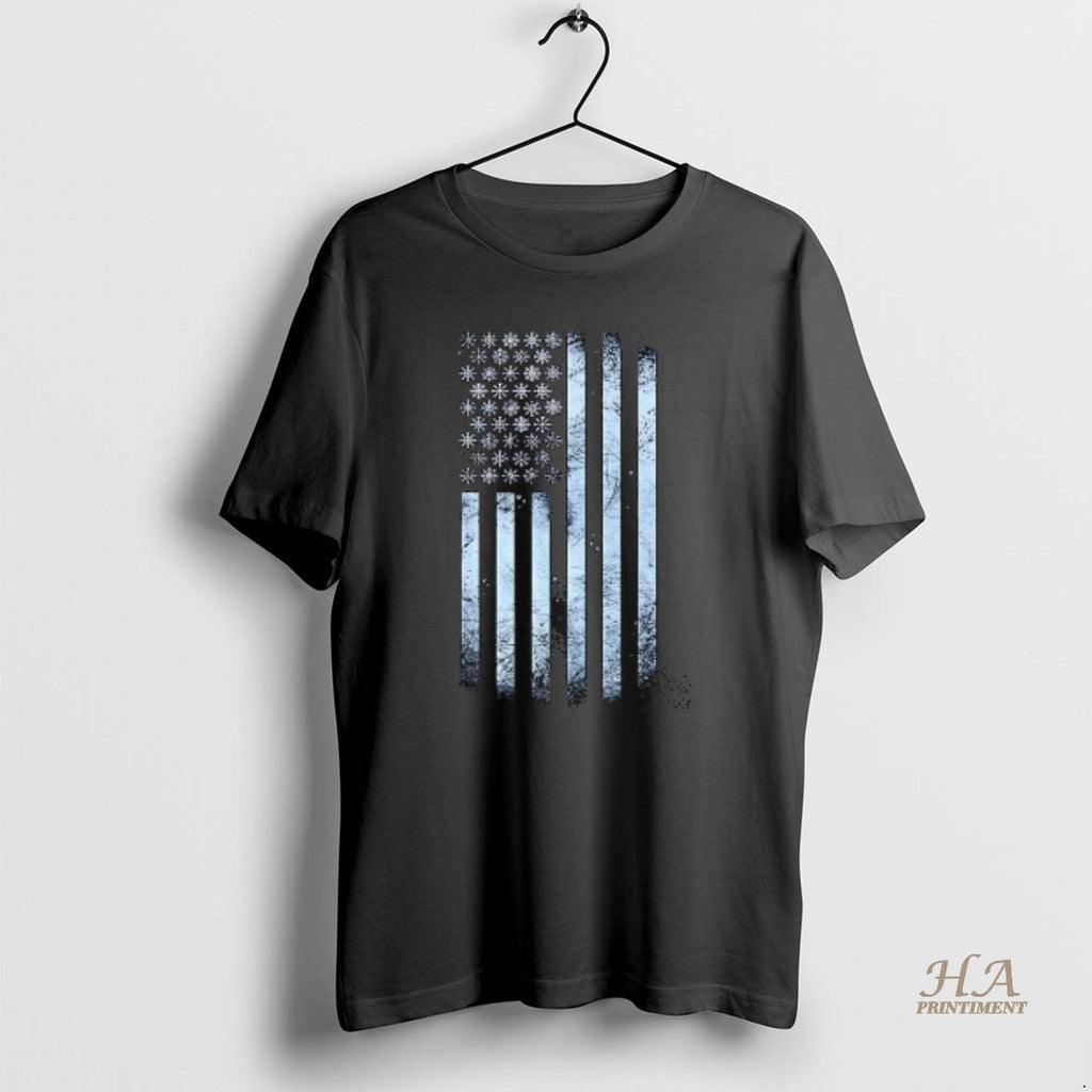 Official Winter Snowflakes American Flags T-Shirts, Hoodie, Sweatshirt | InkNestWear.com