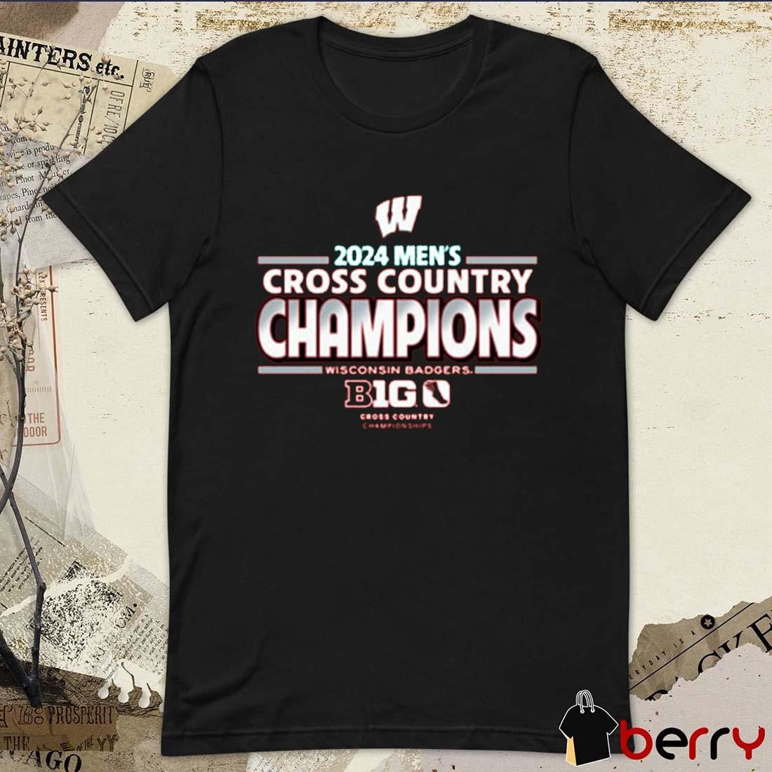 Wisconsin Badgers Big Ten 2024 Men’s Cross Country Champions t-shirt