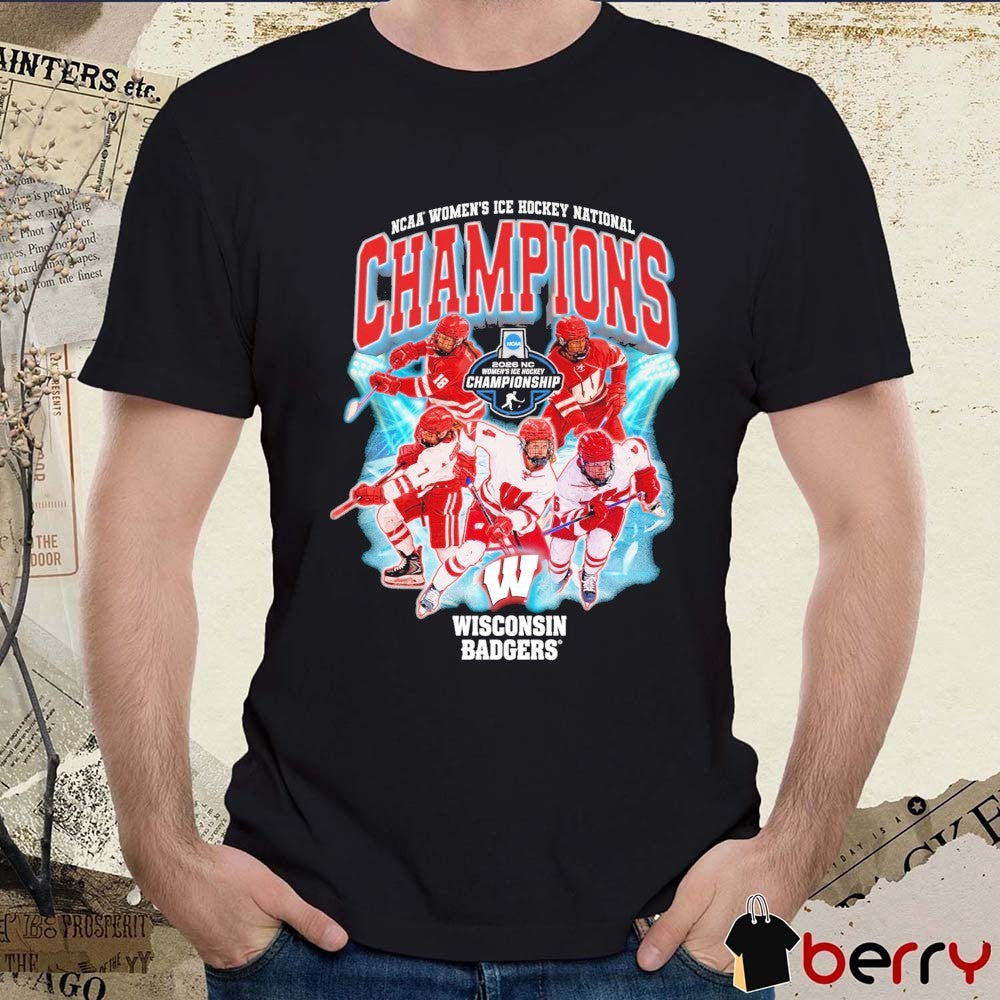 Wisconsin Badgers NCAA Women’s Ice Hockey 2026 National Champions Teams t-shirt