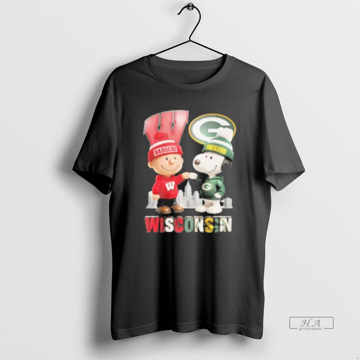 Official Wisconsin Green Bay Packers Vs Wisconsin Badgers The Peanuts Fist Bump T-Shirts, Hoodie, Sweatshirt