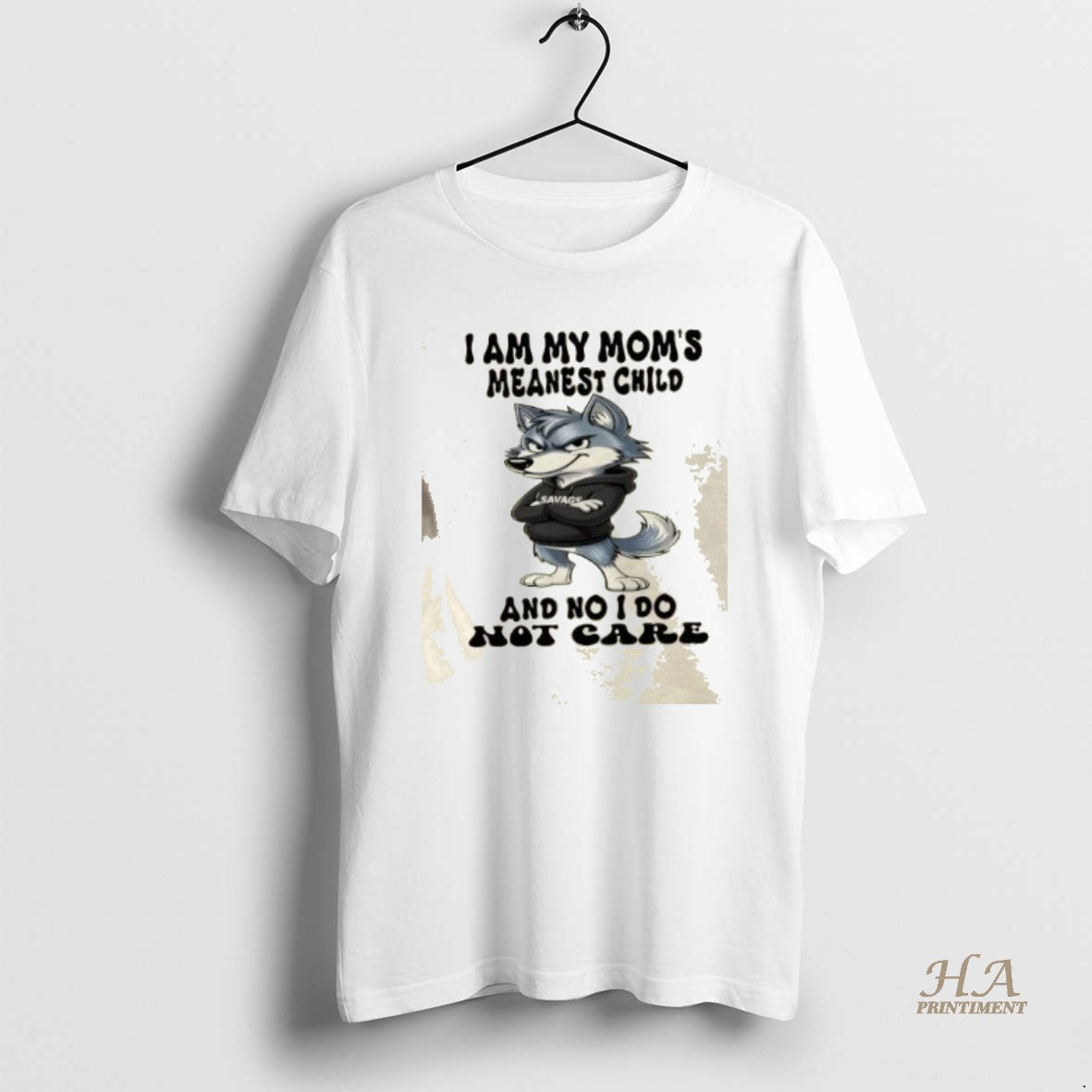 Official Wolf I Am My Moms Meanest Child And No I Do Not Care T-Shirts, Hoodie, Sweatshirt | InkNestWear.com