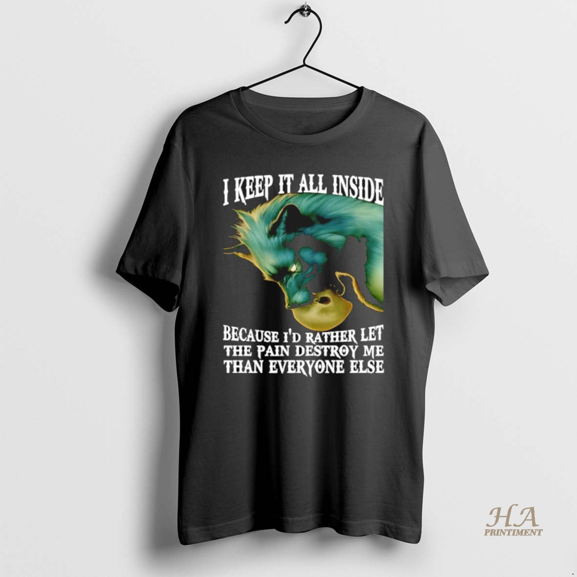 Official Wolf I Keep It All Inside Because Id Rather Let The Pain Destroy Me T-Shirts, Hoodie, Sweatshirt | InkNestWear.com