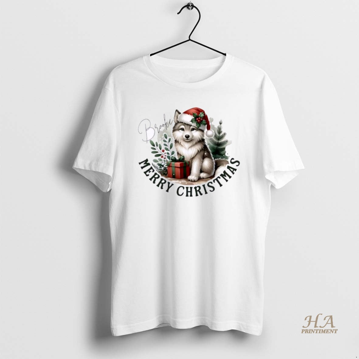 Official Wolf Xmas Babys First Christmas Personalized Ornaments White T-Shirts, Hoodie, Sweatshirt | InkNestWear.com