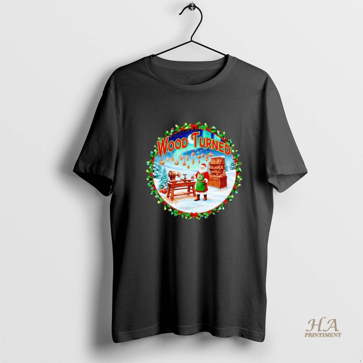 Official Wood Turned Christmas Wreath T-Shirts, Hoodie, Sweatshirt | InkNestWear.com