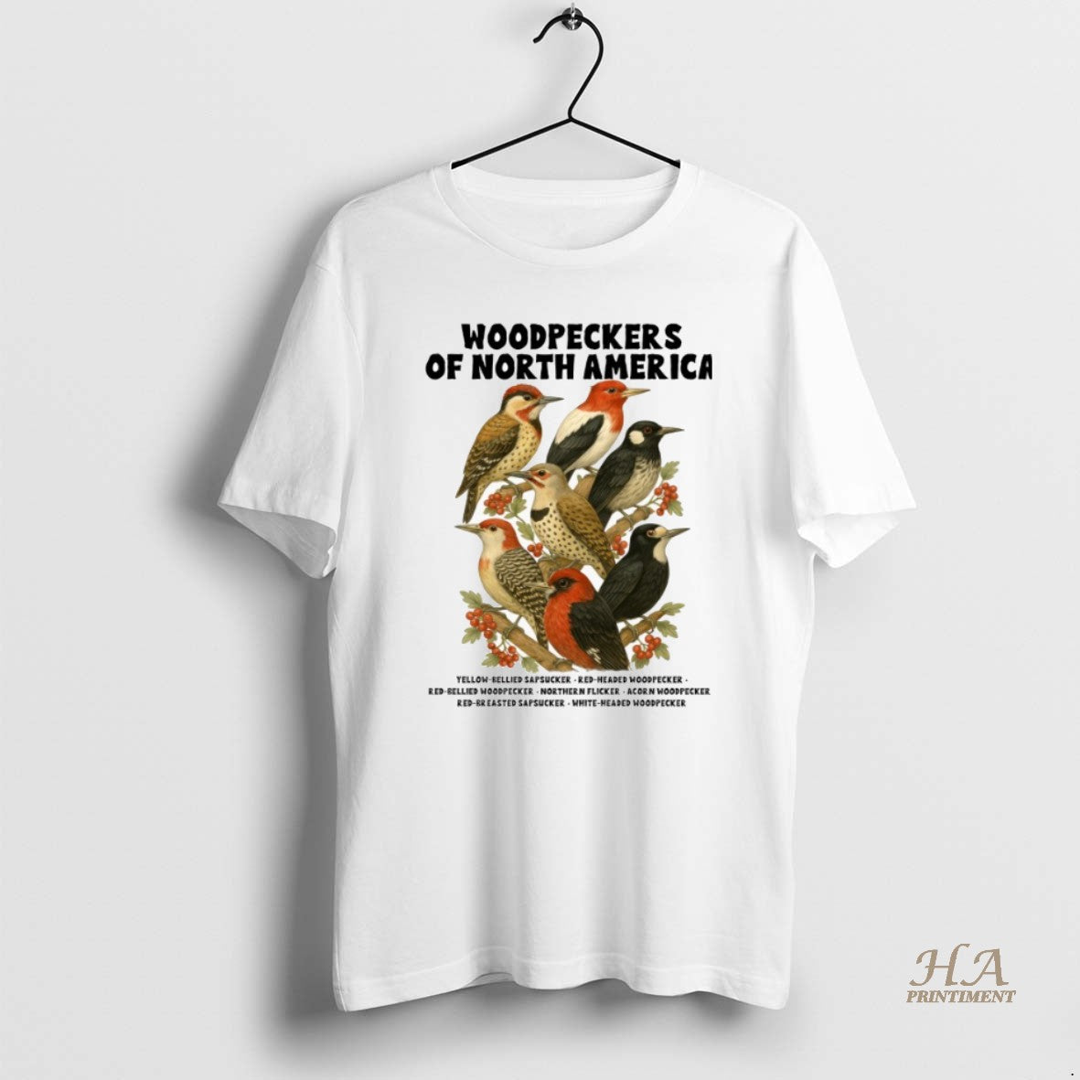 Official Woodpecker Bird Nature Lover Woodpeckers Of North America T-Shirts, Hoodie, Sweatshirt | InkNestWear.com