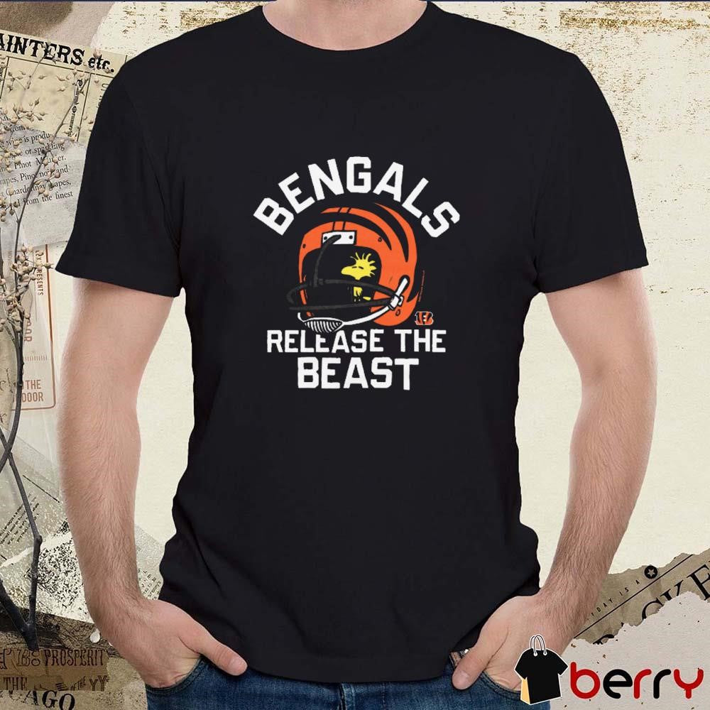 Woodstock Peanuts x Cincinnati Bengals Release The Beast t-shirt