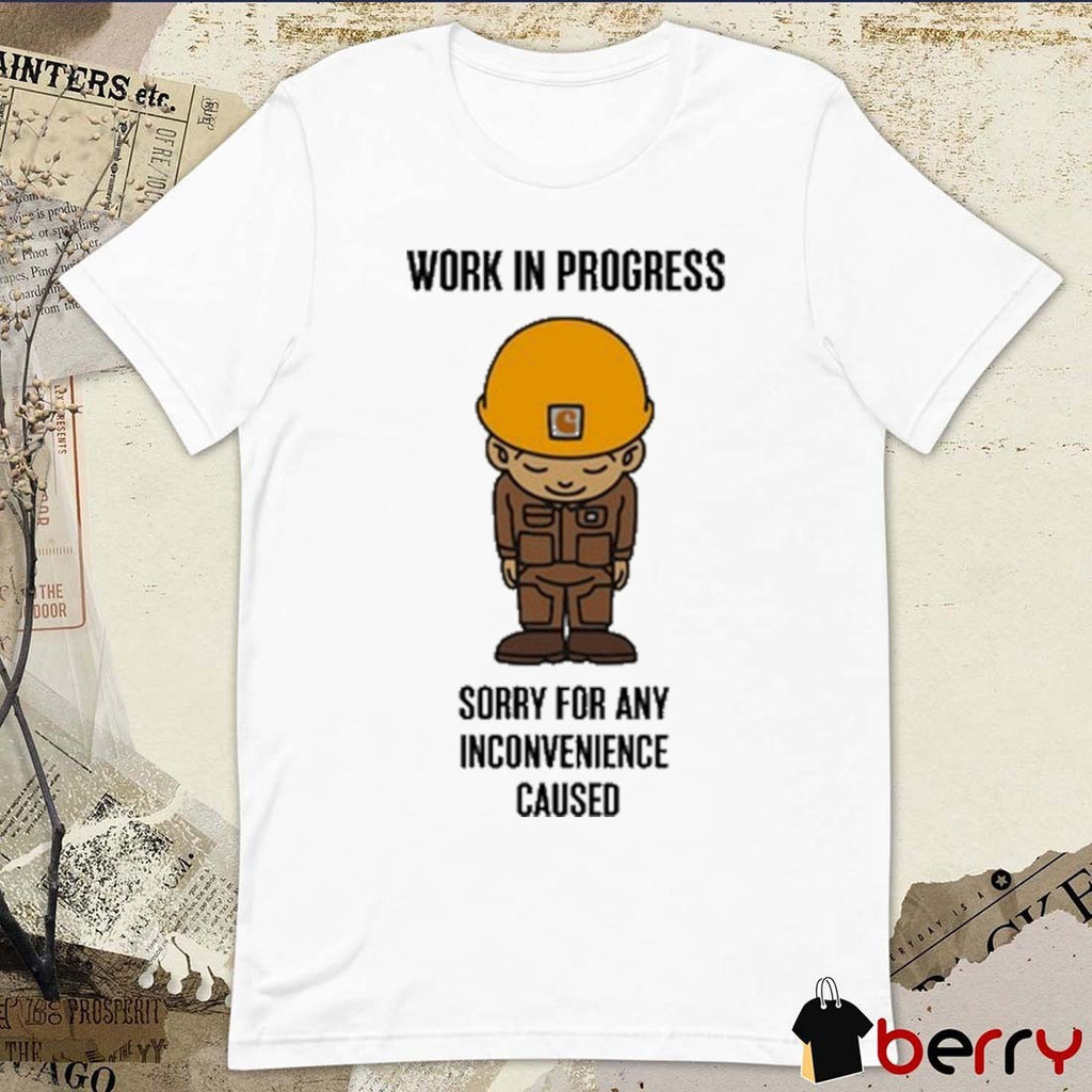 Work In Progress Sorry For Any Inconvenience Caused Virat Kohli’s Carhartt Sumimasen 2026 t-shirt