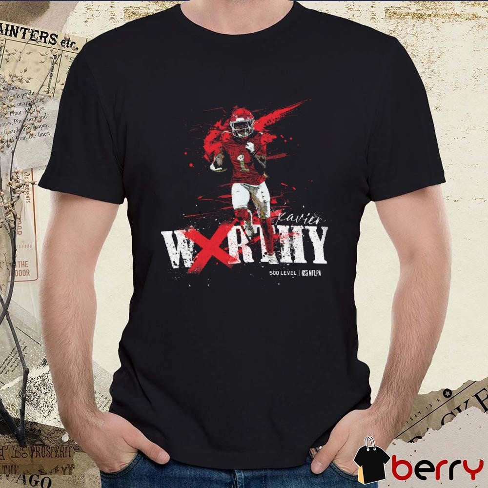 Xavier Worthy Kansas City Chiefs Football NFLPA Splatter Painting t-shirt