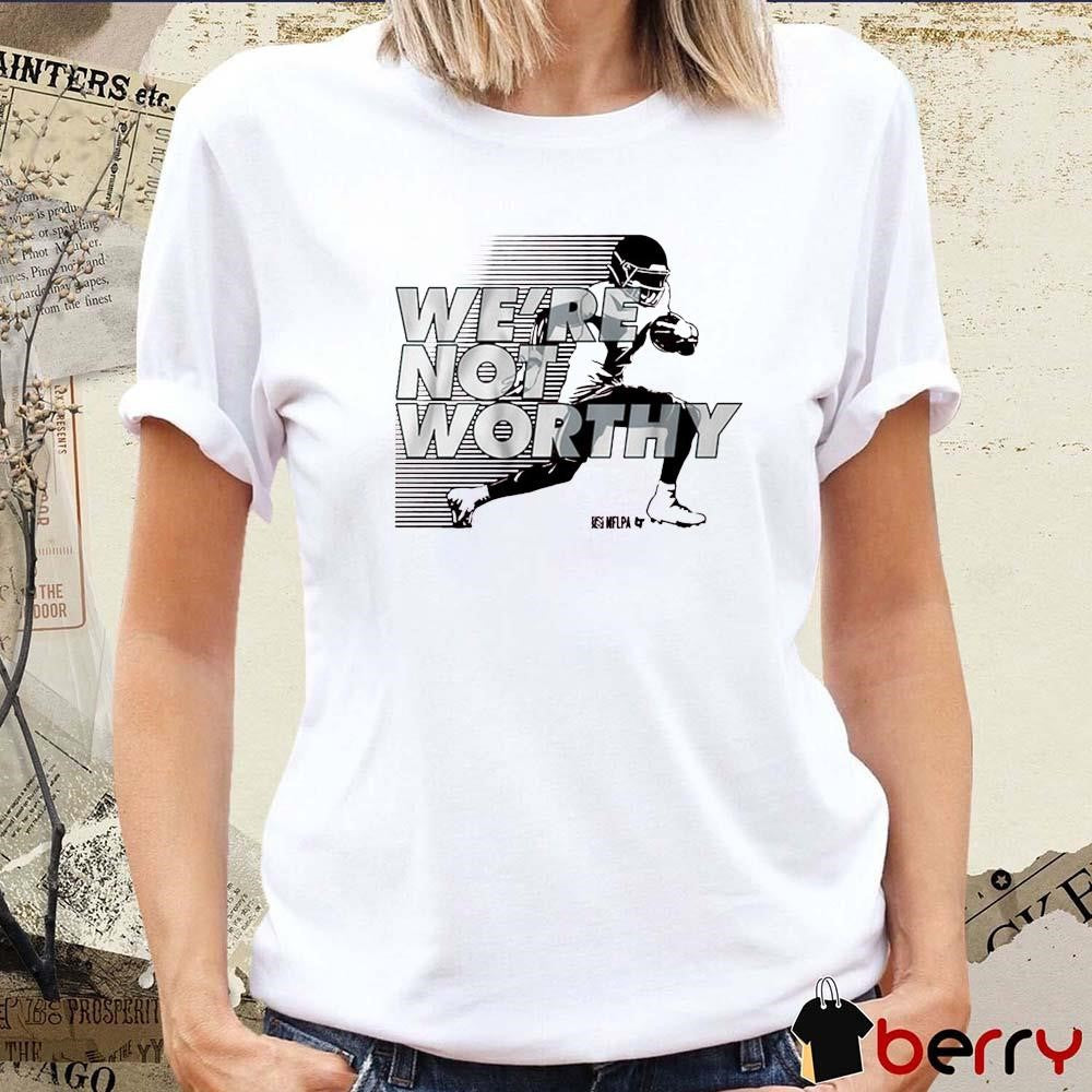 Xavier Worthy We’re Not Worthy Kansas City Chiefs t-shirt