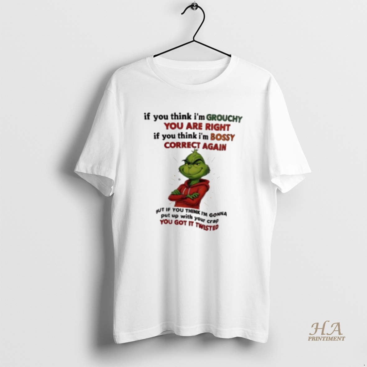 Official Xmas Grinch If You Think Im Grouchy You Are Right If You Think Im T-Shirts, Hoodie, Sweatshirt | InkNestWear.com