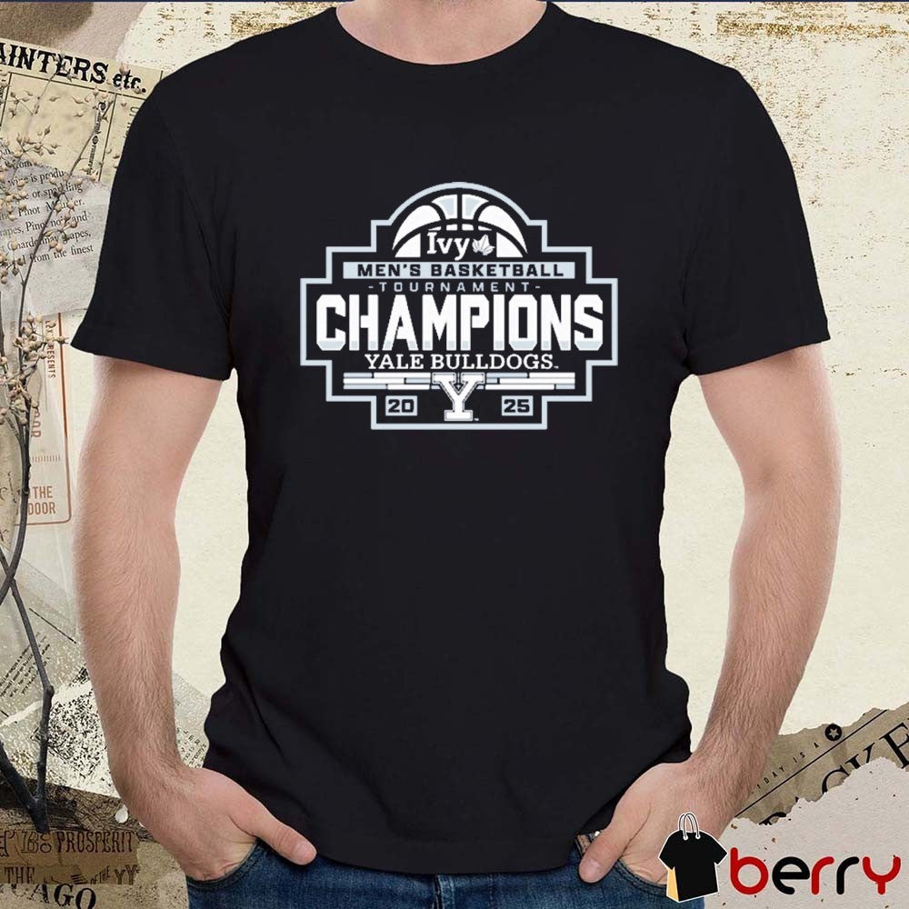 Yale Bulldogs 2025 Ivy League Men’s Basketball Conference Tournament Champions t-shirt