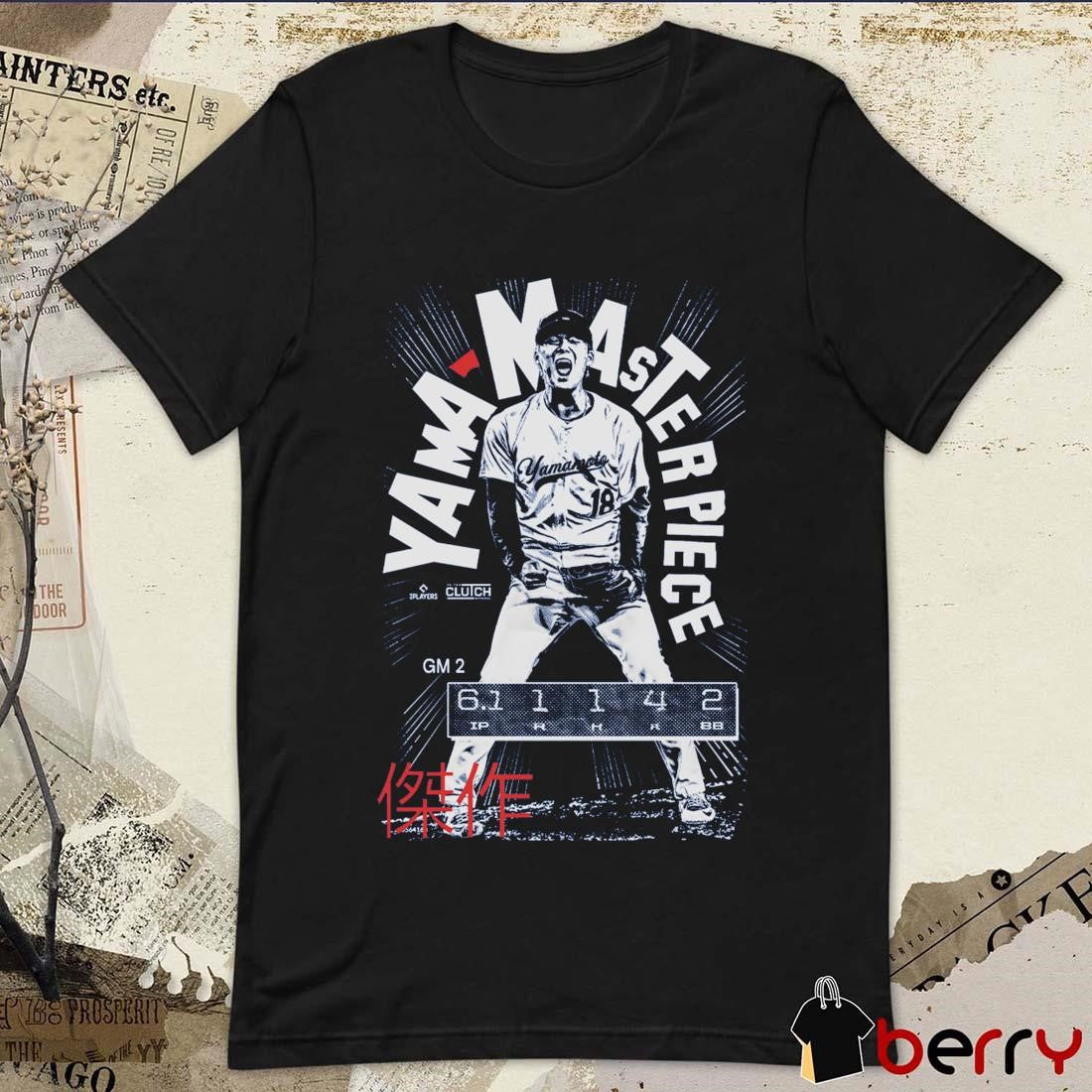 Yama-Masterpiece Yoshinobu Yamamoto Los Angeles Dodgers t-shirt