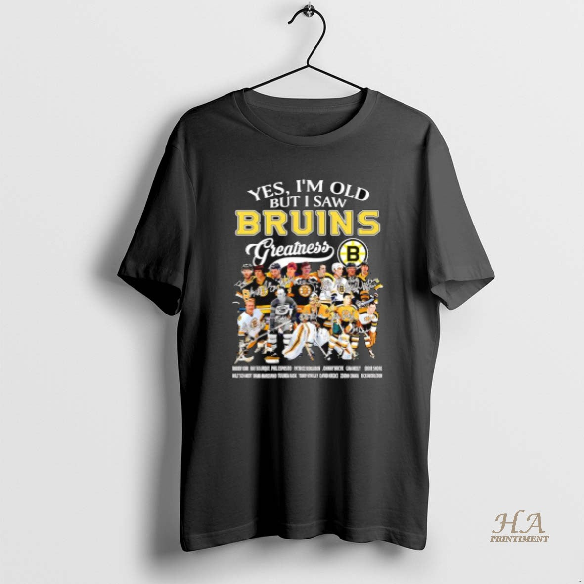 Official Yes Im Old But I Saw Boston Bruins All Time Greats Signatures T-Shirts, Hoodie, Sweatshirt | InkNestWear.com