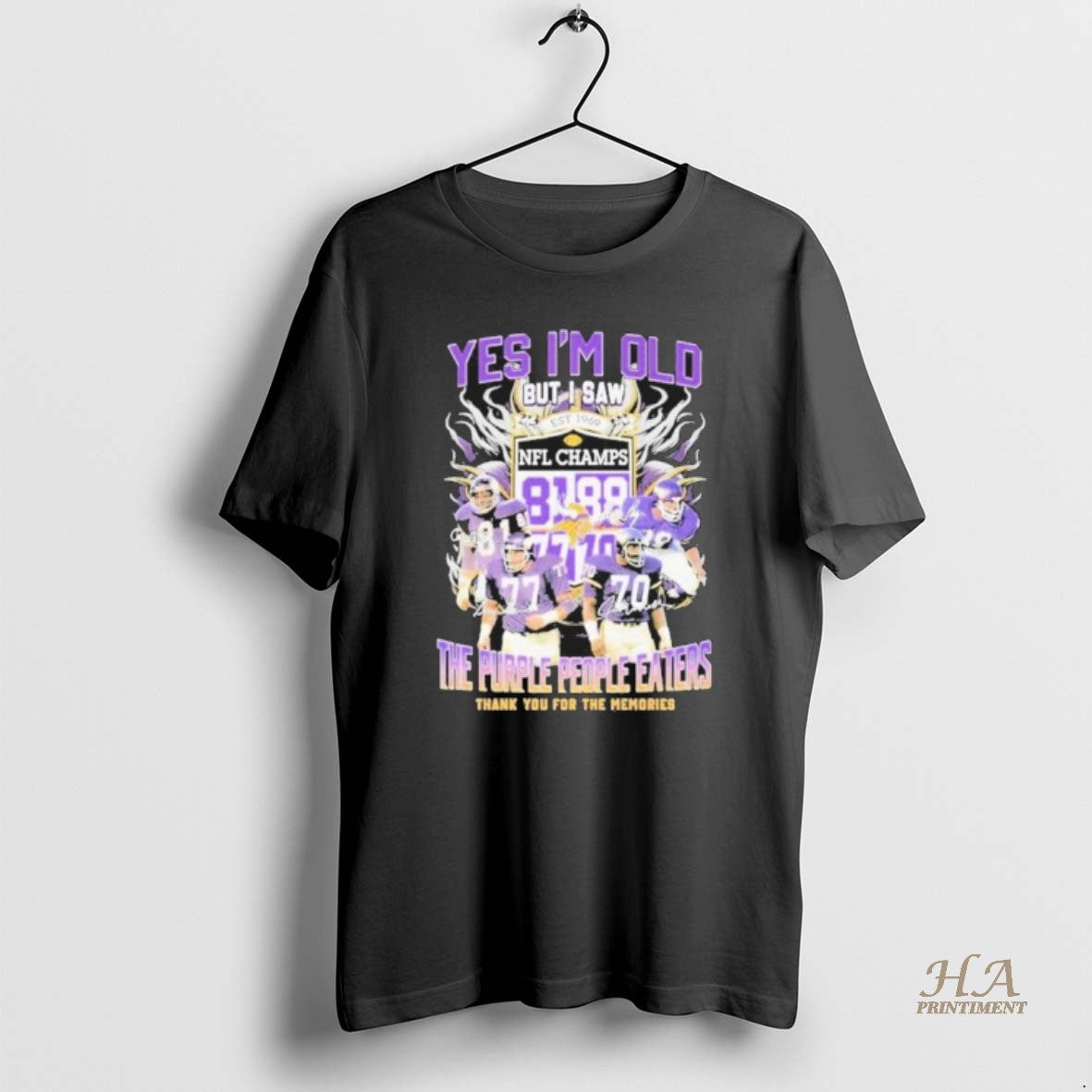Official Yes Im Old But I Saw Minnesota Vikings The Purple People Eaters Thank You T-Shirts, Hoodie, Sweatshirt