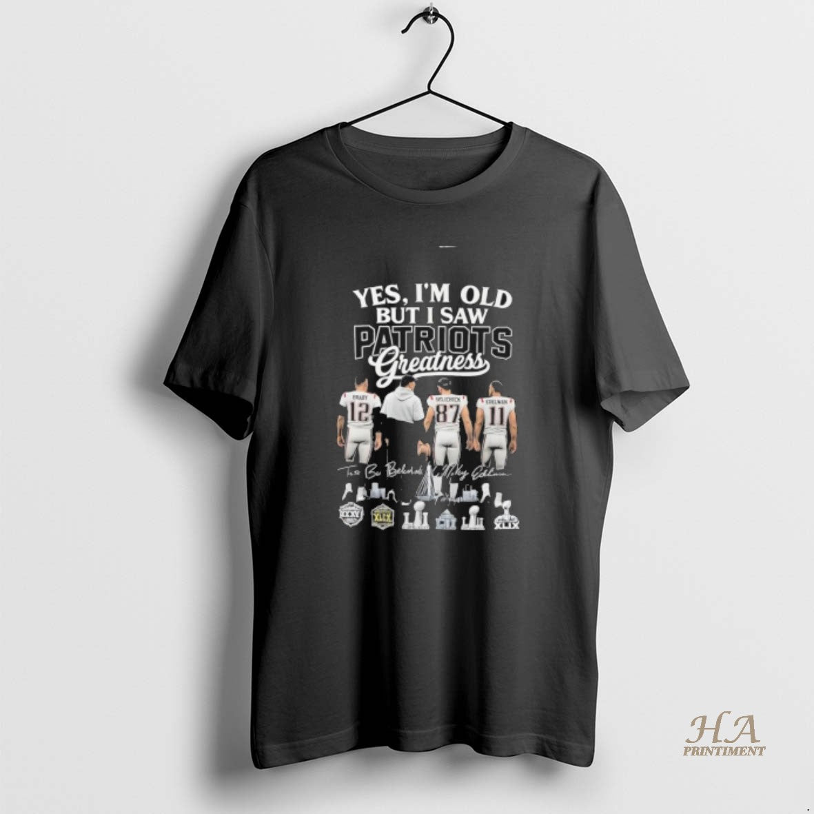 Official Yes Im Old But I Saw Ne Patriots Legends Greatness Signatures T-Shirts, Hoodie, Sweatshirt | InkNestWear.com
